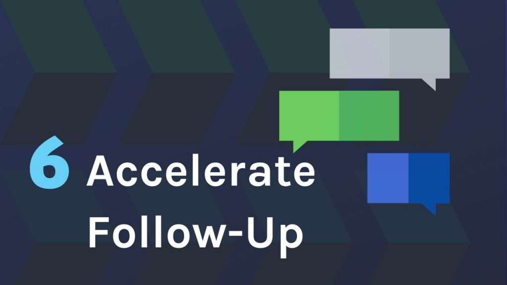 Accelerate Follow-up activity 