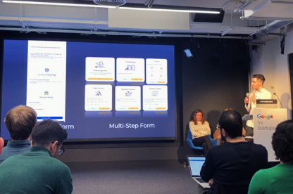 Christopher Lier presenting at Google Campus London about Multi-step forms Christopher Lier presenting at Google Campus London about Multi-step forms