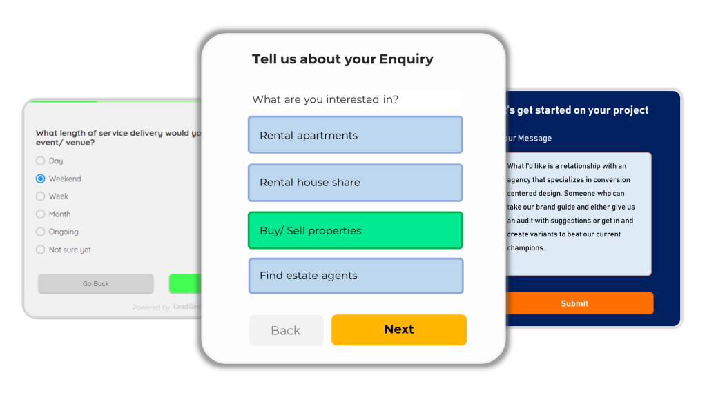 Custom Lead Gen forms