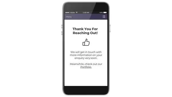 Thank-You page - LeadGen forms Thank-You page in a lead generation form