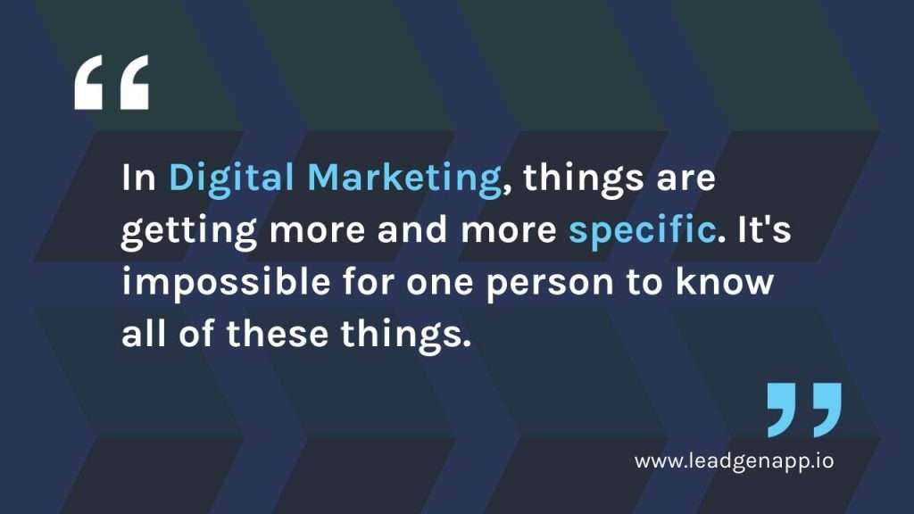 Quote on how digital marketing has been changing 