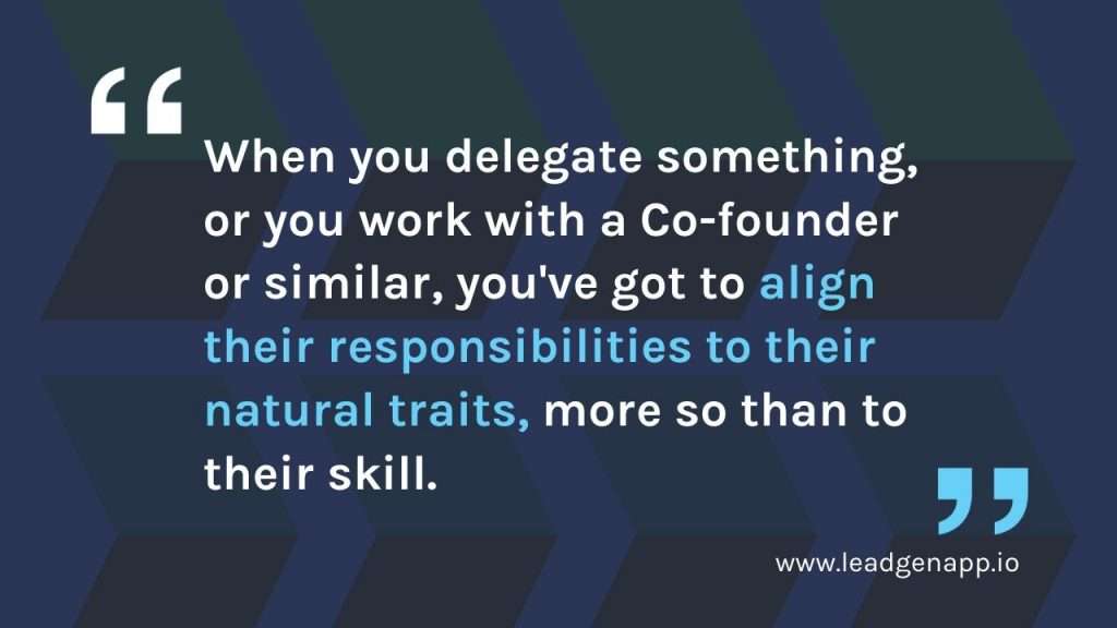 Quote on delegation in startups