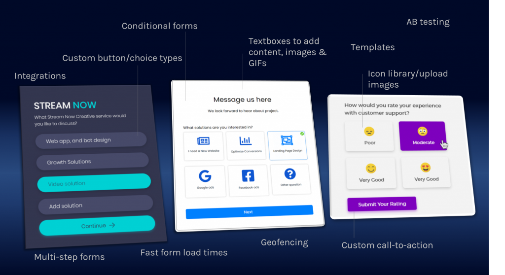 LeadGen App Lead-Generierungs-Formularerstellungsfunktion s