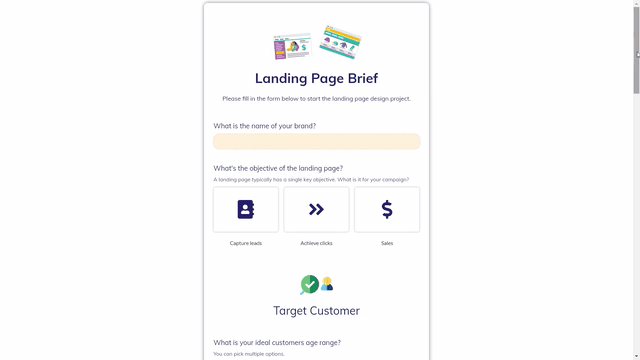 Uso de ícones em uma landing page