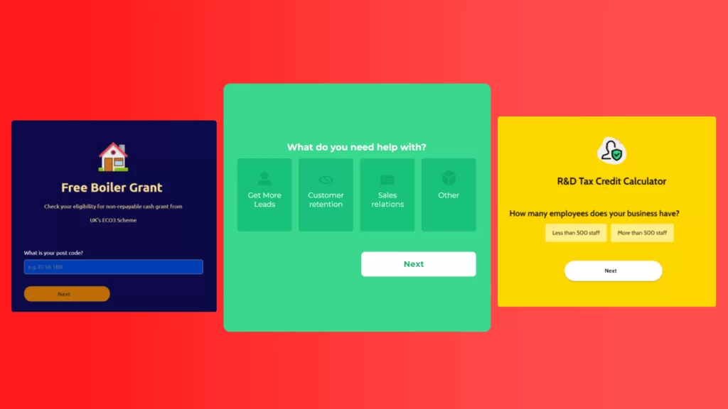 Multi step forms selection