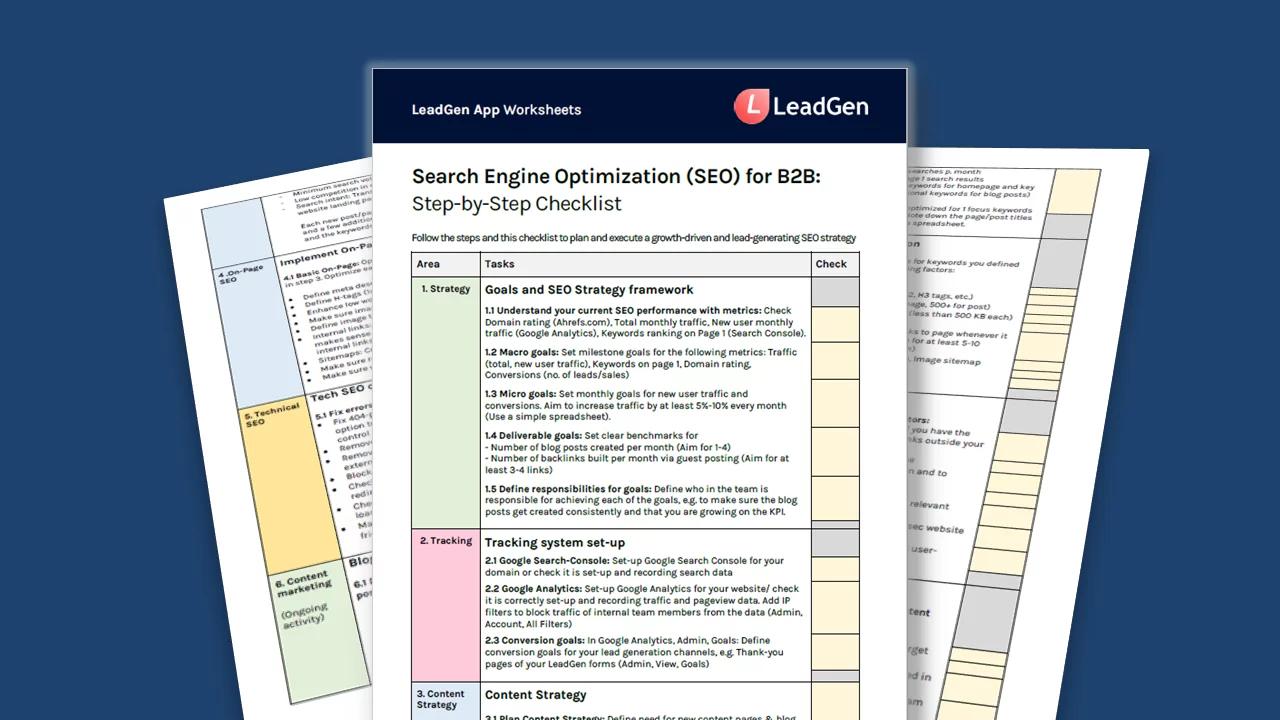 SEO checklist SEO checklist