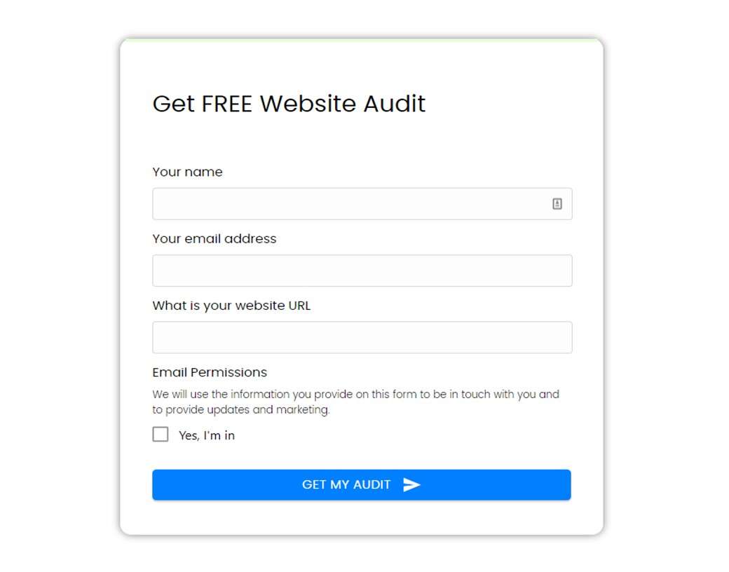 Get Free Website audit