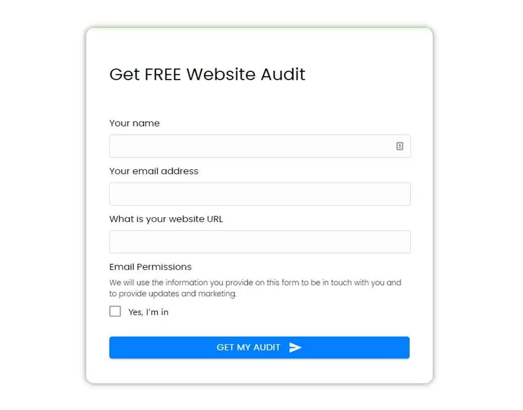 Get Free Website audit