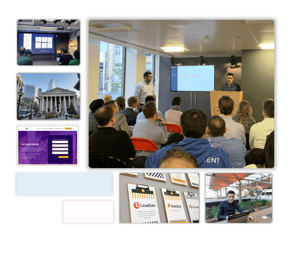 Lead capture app - LeadGen App presented at Techhub London