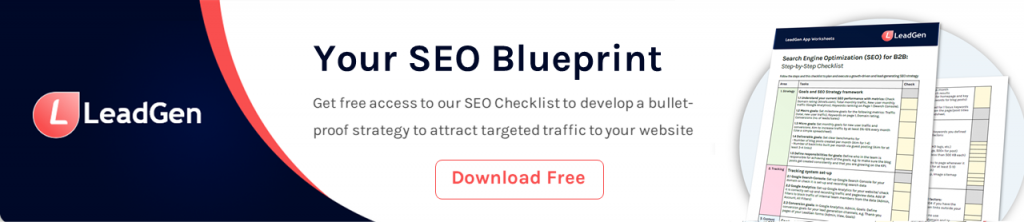 Get more organic traffic results with by downloading our SEO checklist