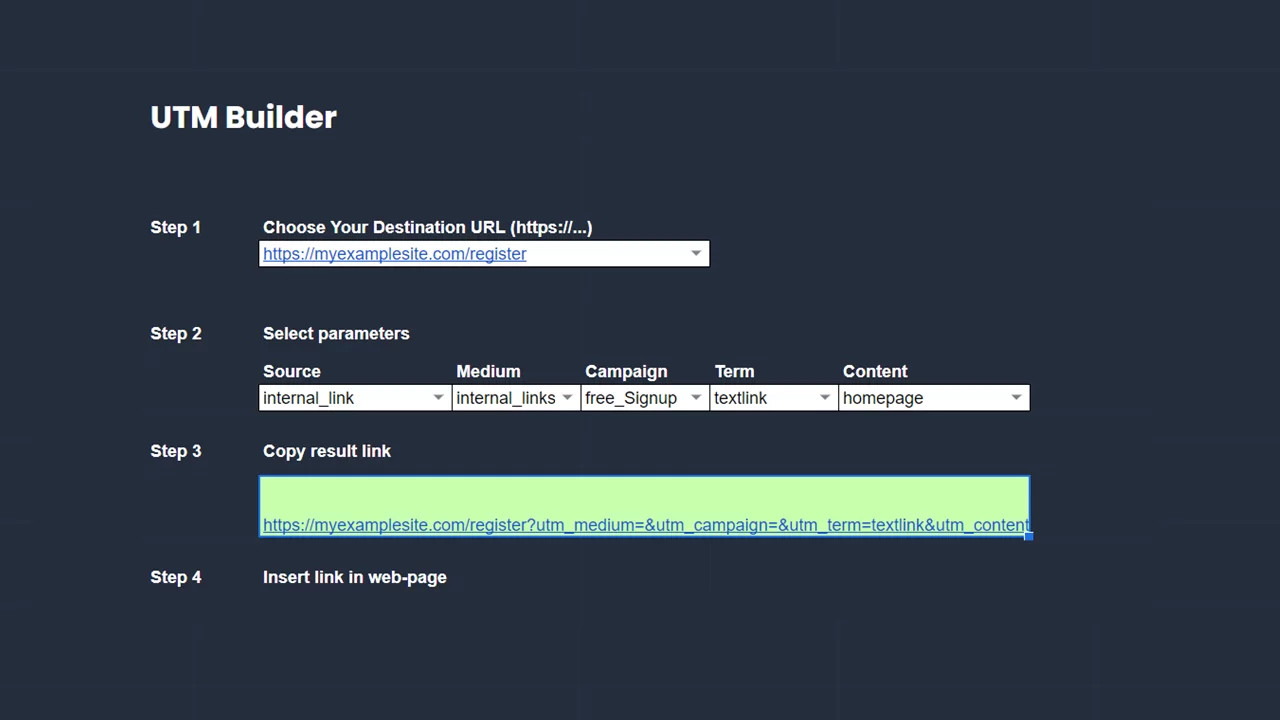 UTM Builder UTM Builder
