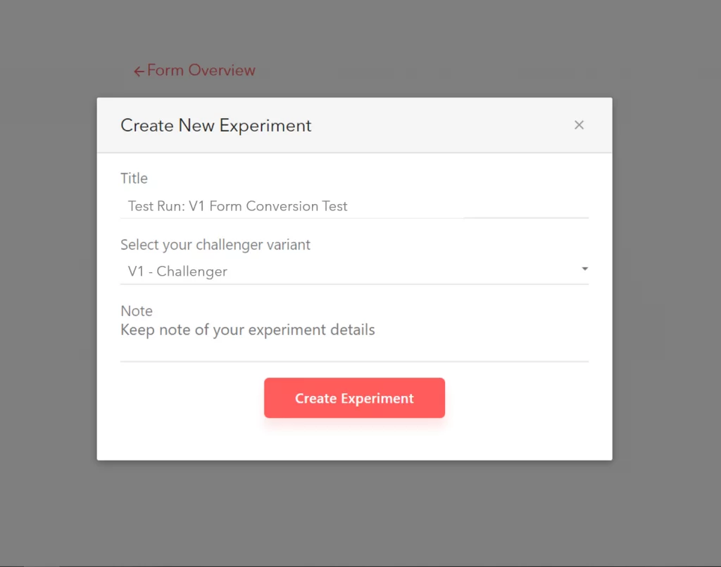 A/B testing in LeadGen App: Step 3, Start experiment