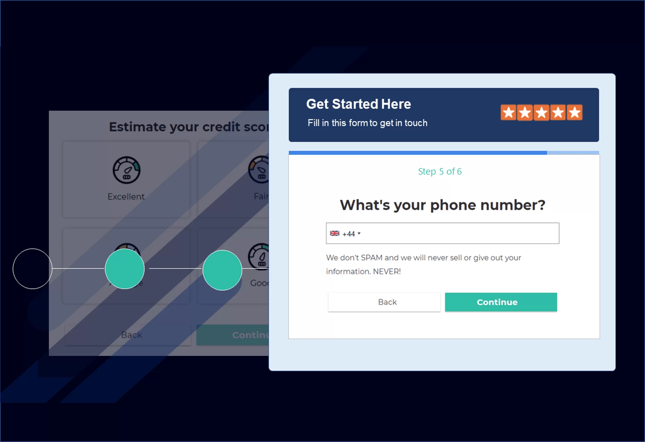 Online form designs with unlimited customization options