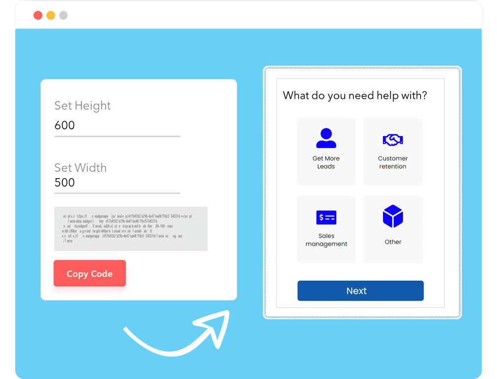 Embed your multi-step form into your page