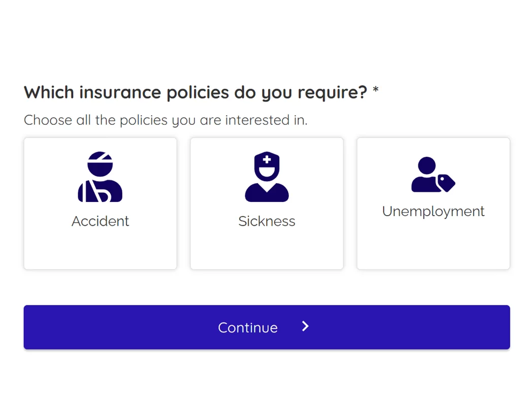 Income protection life insurance form