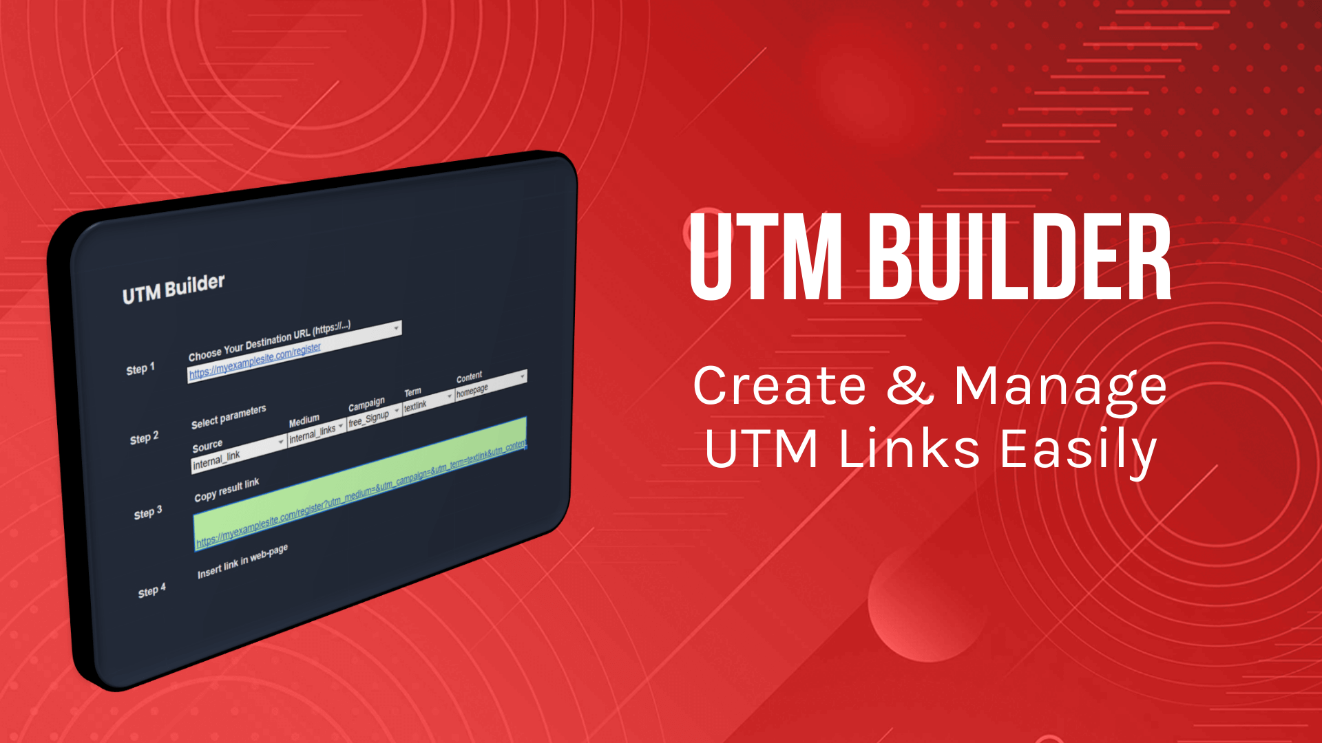 UTM Link Builder Tool