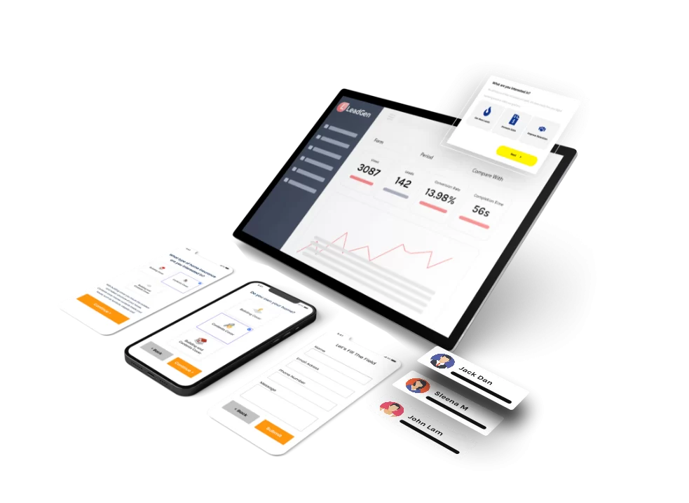 Formulaires de prospection d'assurance