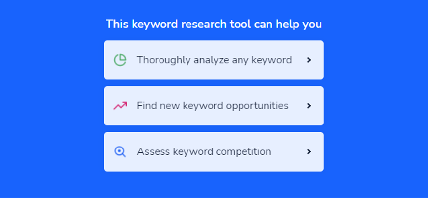 Keyword Research Tool