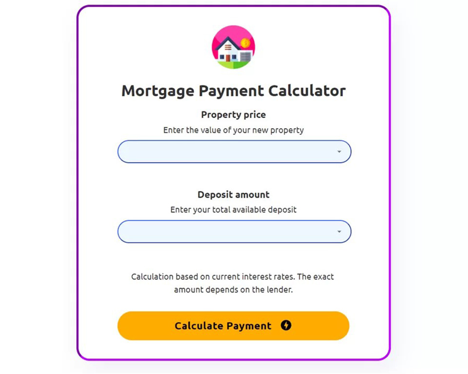 Mortgage payment form