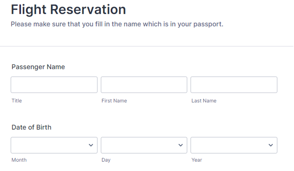 flight reservation