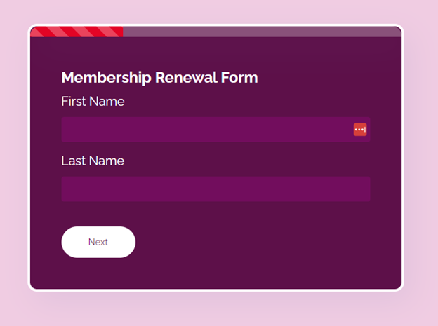 Membership renewal form