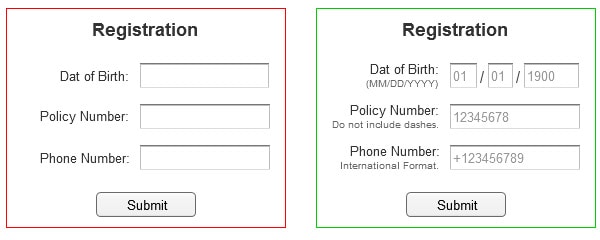 Formulários de Registro