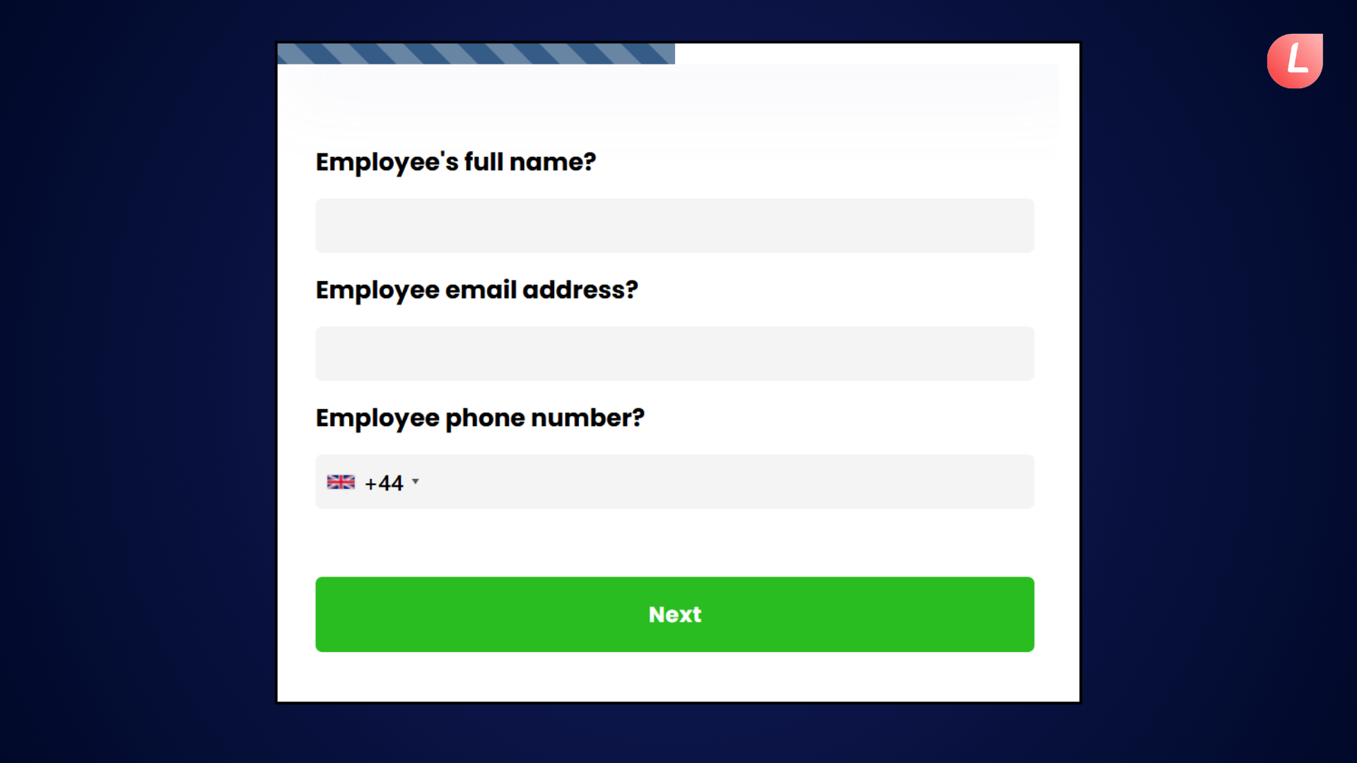 Employee referral form