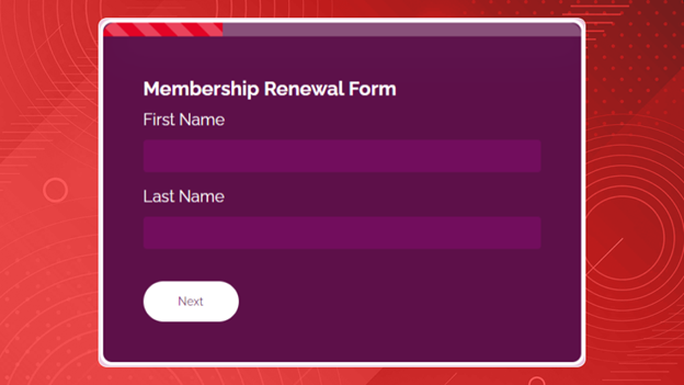 Membership renewal form