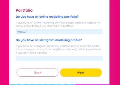 Online Modeling Application Form