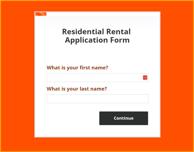 Residential Rental Form