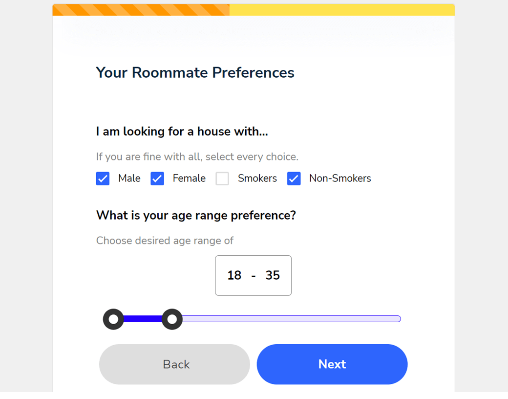 Roommate Application Form
