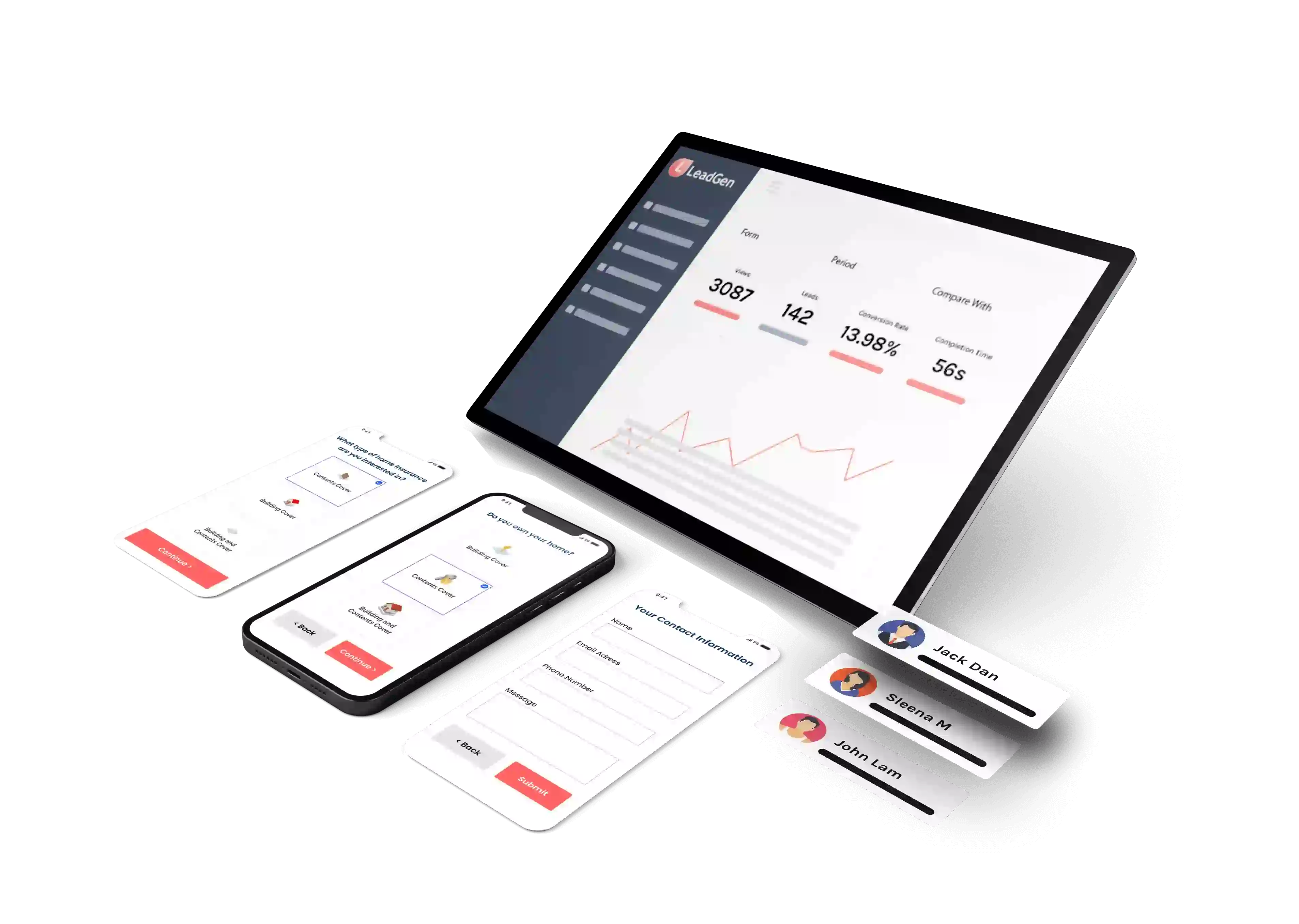 Software de creación de formularios de aplicaciones LeadGen Software de creación de formularios de aplicaciones LeadGen
