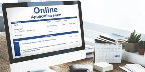 Online application form 