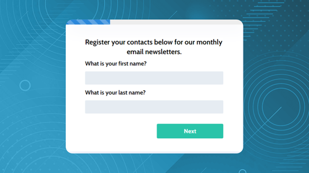 Email subscription form