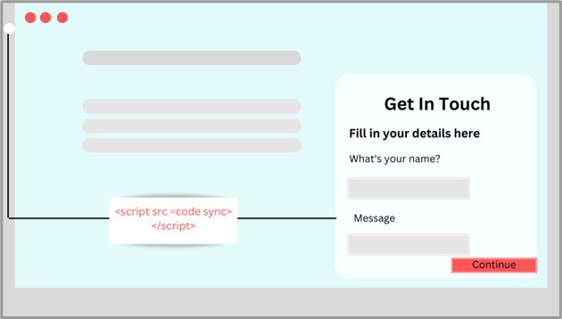 embed the form