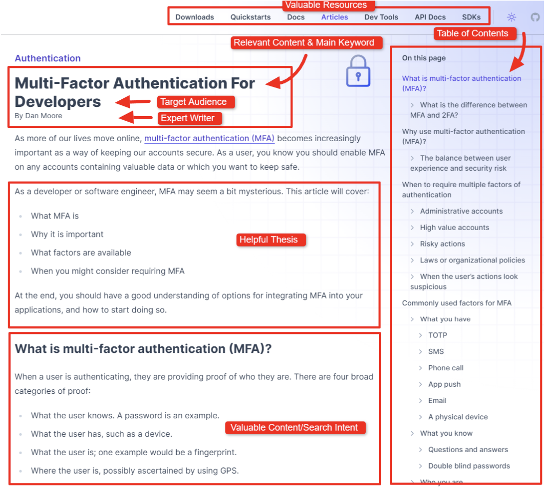 guide on multi-factor authentication by FusionAuth