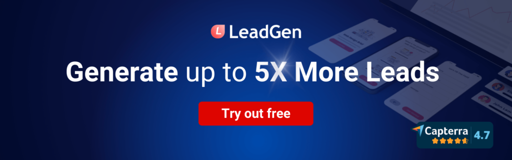 Sign up to LeadGen App banner