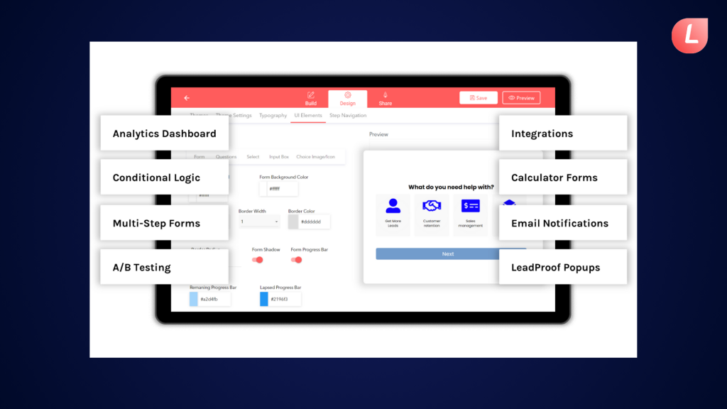 LeadGen App features