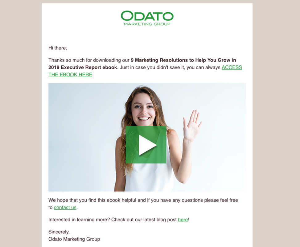 Embed videos in your email campaigns