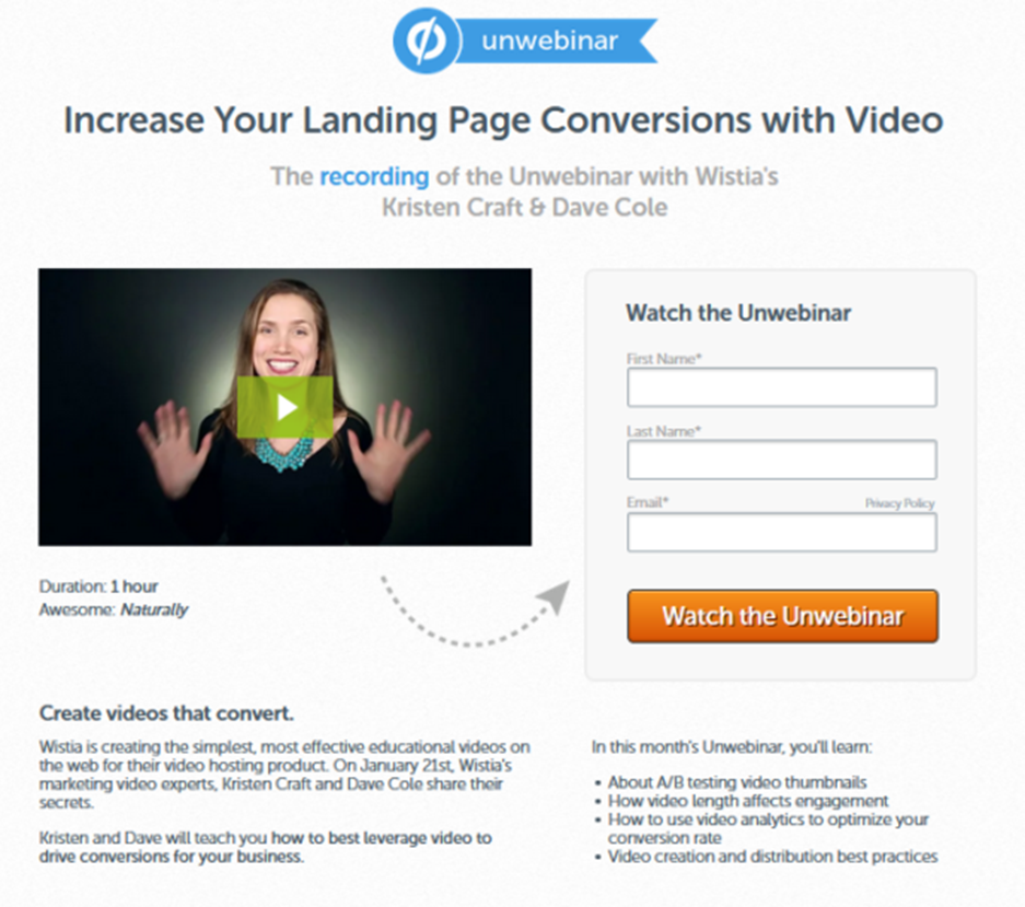 Increase your Landing Page Conversions with Video