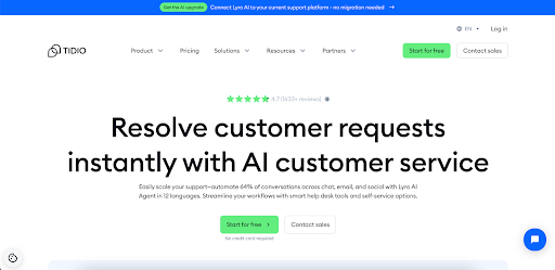 Tidio, a powerful customer communication platform