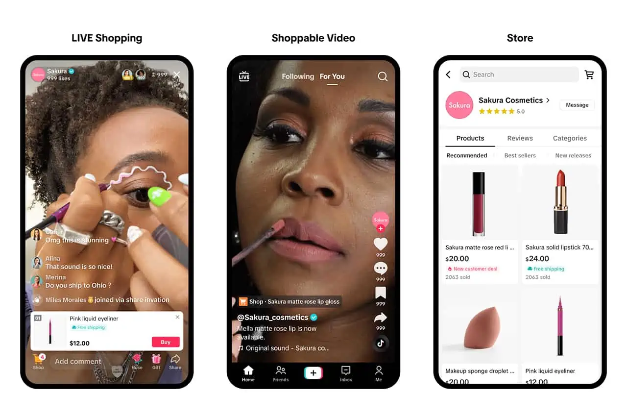 TikTok is another effective social e-commerce platform