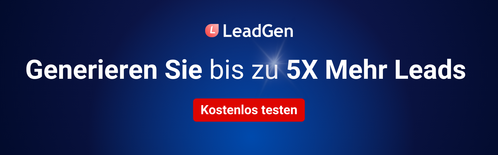 Obtenha 5X mais leads - LeadGen App banner 1