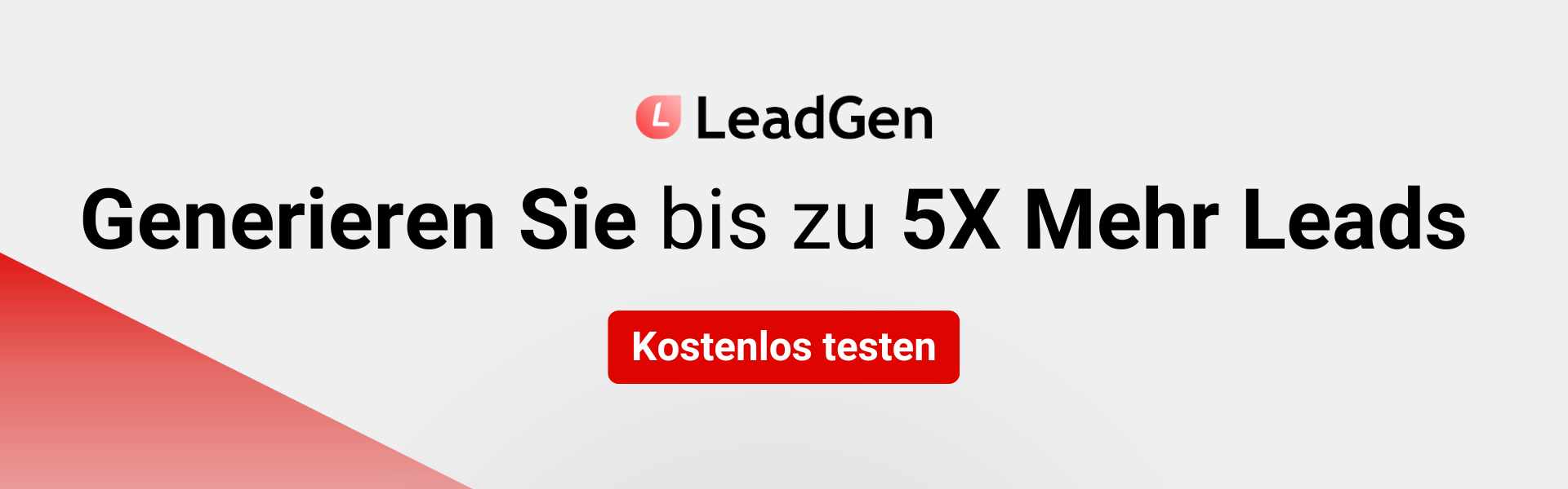 Melden Sie sich beim LeadGen-App-Banner an
