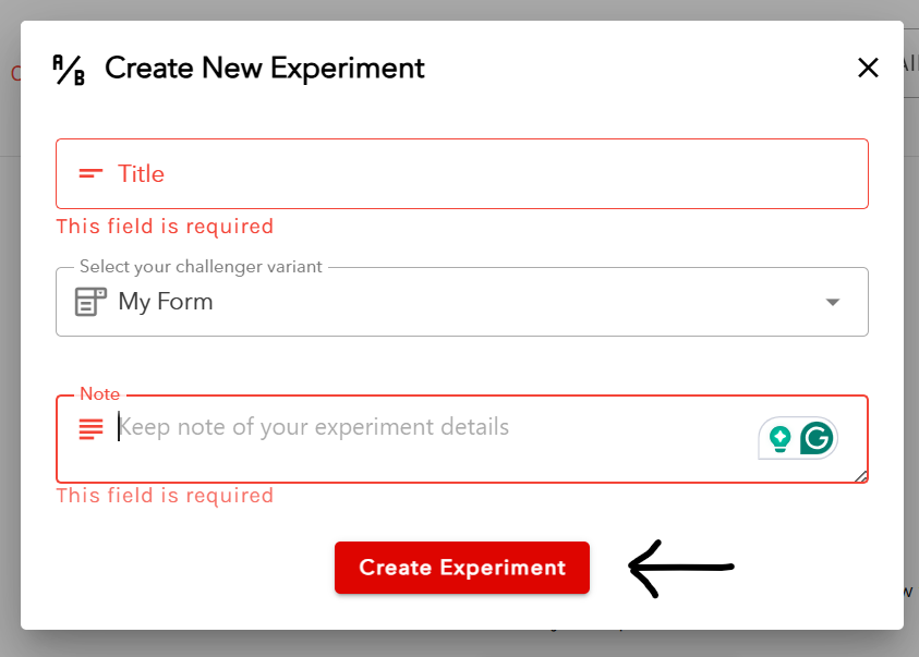 Define your test settings