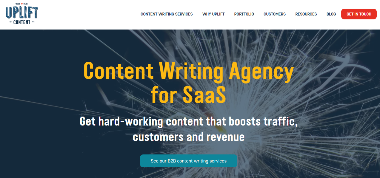 Uplift, SaaS content marketing agencies