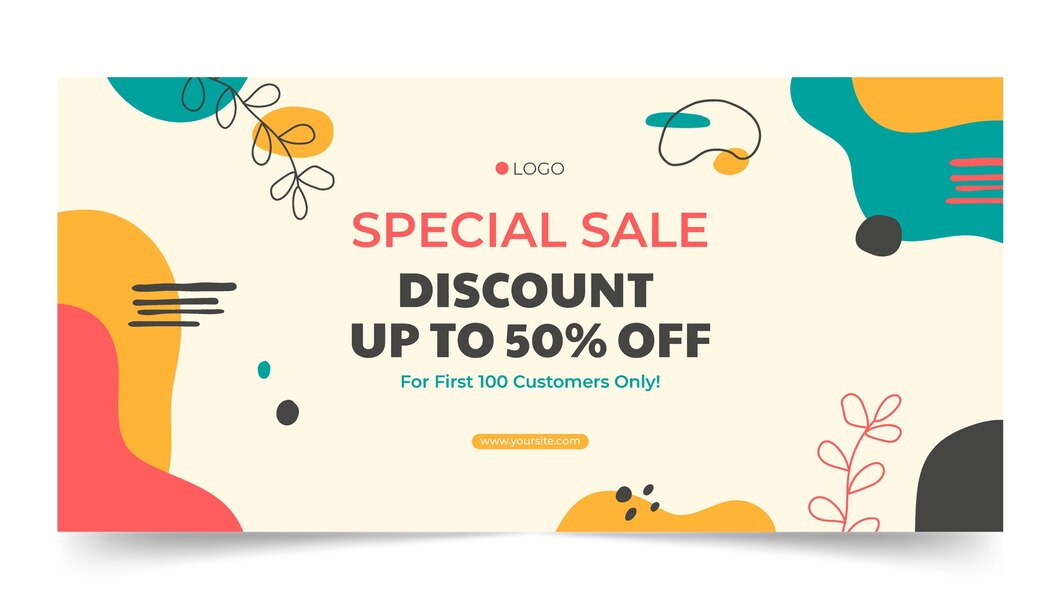 Playful flyer patterns and textures, special sale