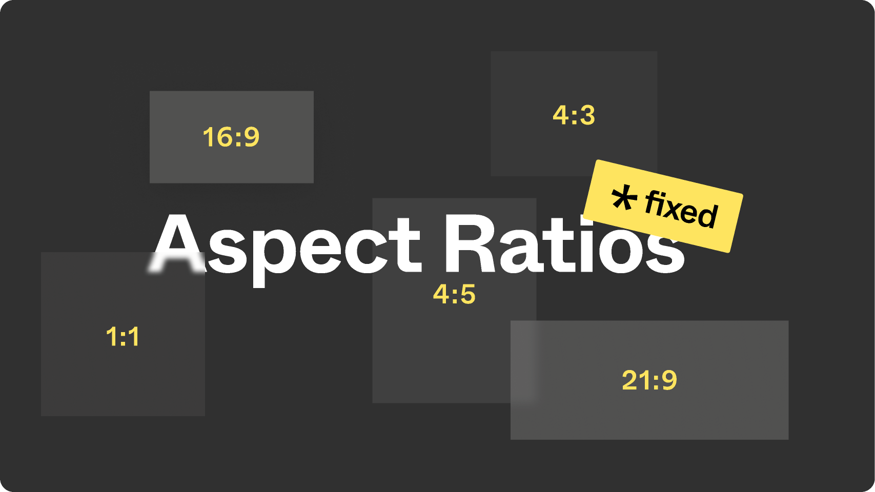 Preserving Aspect Ratios