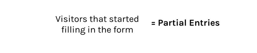 Partial entries definition. 