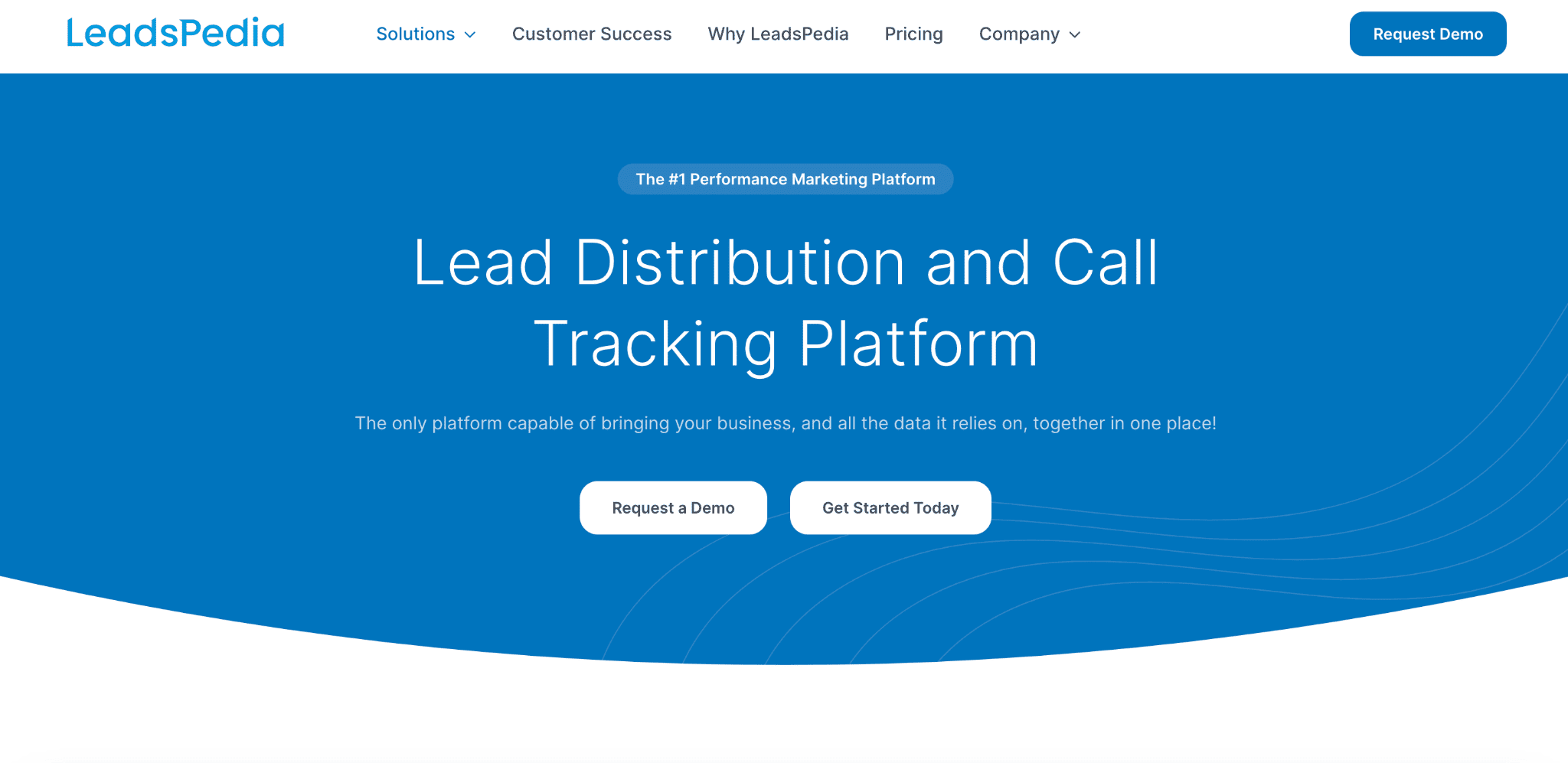 LeadsPedia, lead distribution and call tracking platform